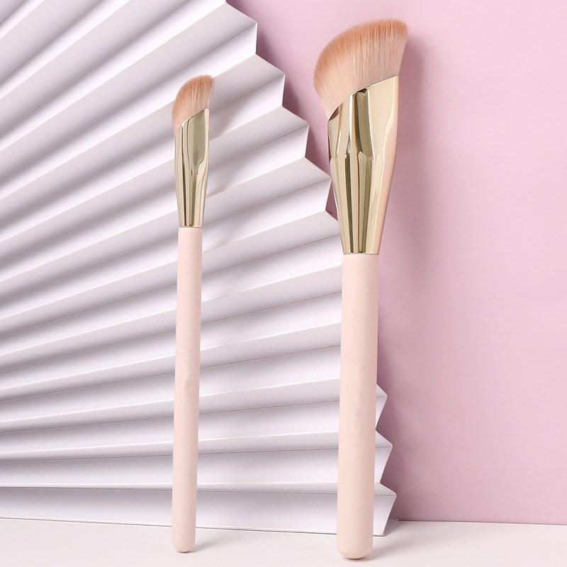 Foundation Makeup Brush Oblique Head Liquid Foundation Concealer Cosmetic Blending Brushes Face Contour Beauty Tool