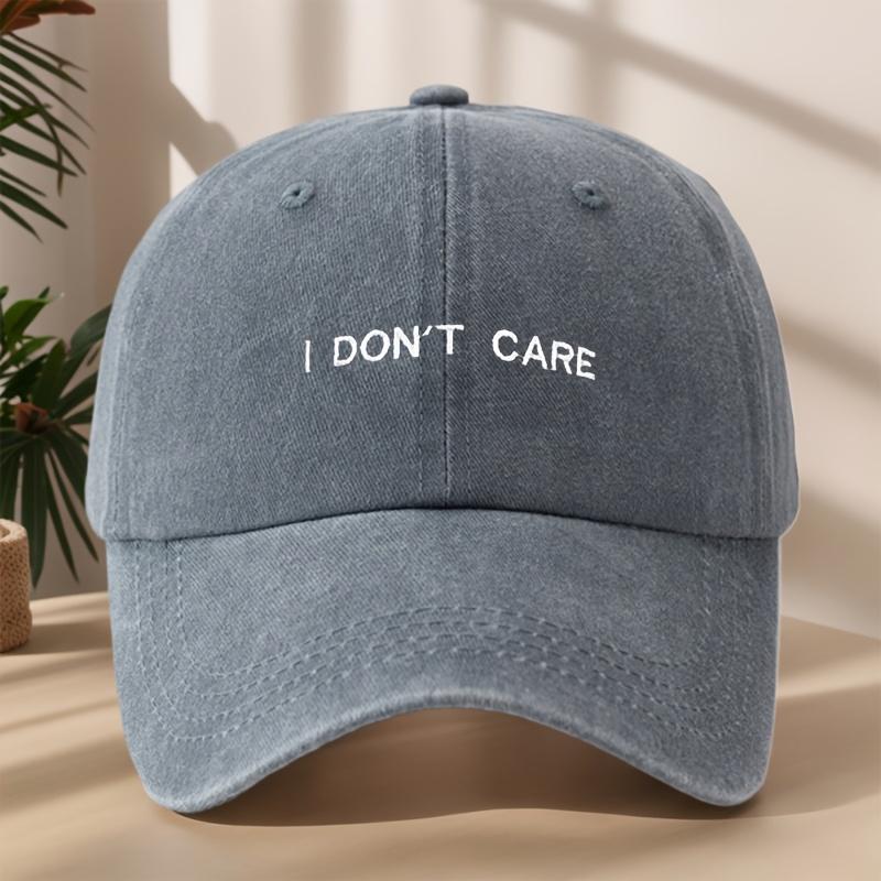 ES ISTMIR EGAL Gestickte Baseballkappe Klassisch Gewaschen Vintage Entenschnabelmütze Weich Schweißabsorbierend Atmungsaktiv at