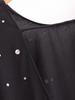 2024 Winter Women's European & American Style Backless Sequin Crew Neck Long Sleeve Top
