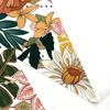 Boho Floral Shower Curtain For Bathroom, Abstract Mid Century Morden Bohemian Decor Bath Curtains, Botanical Flowers Tropical Le