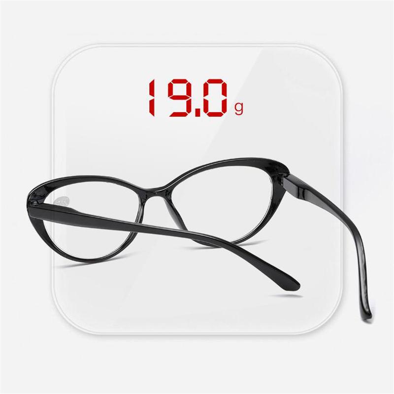 Spring Legs Cat Eye Farsighted Eyeglasses Women Black Red Frame Presbyopic Spectacles +100 to +400