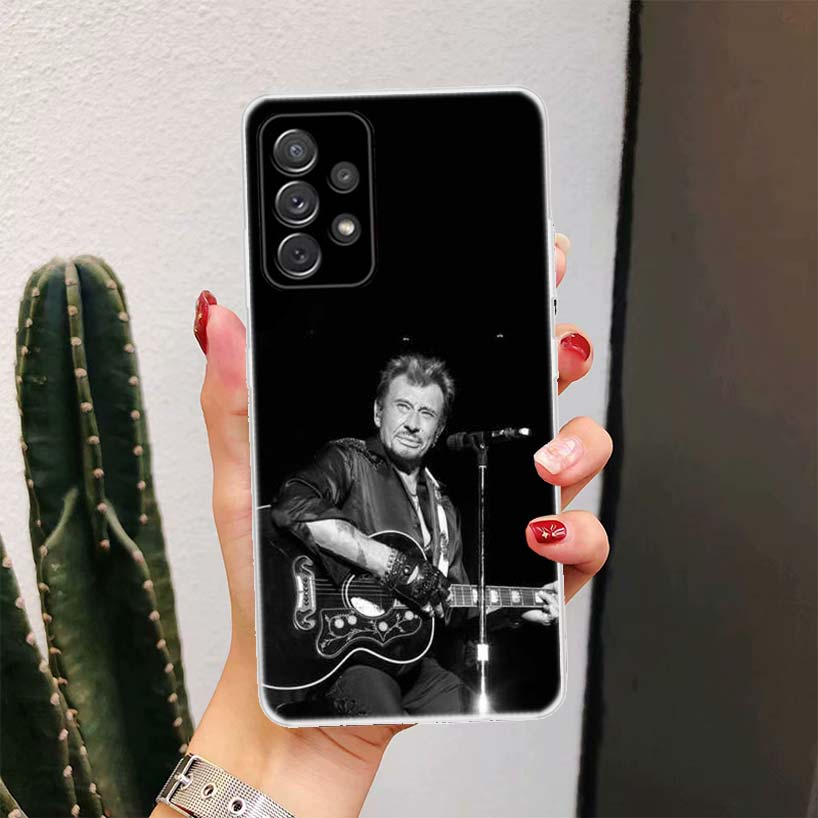 Johnny Hallyday Music Phone Case for Samsung Galaxy A17 A16 A15 A14 A13 A57 A56 A55 A54 A53 A37 A36 A35 A34 A33 A26 A25 A24 A23