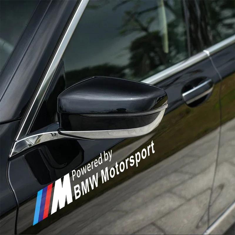 2 PCS M Motorsport Sticker Car Side Door Reflective Sticker For BMW X1 X3 X5 X6 M3 M5 M6 E46 E39 E90 E60 E36 Car Styling