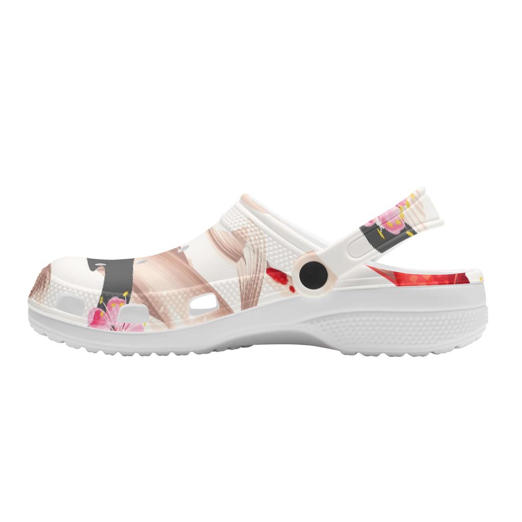Men Women Allover Printed EVA Clogs Flexible Breathable Slip On Casual Shoes Flexible Soft Sole Summer Sandals Easy Daily Wear