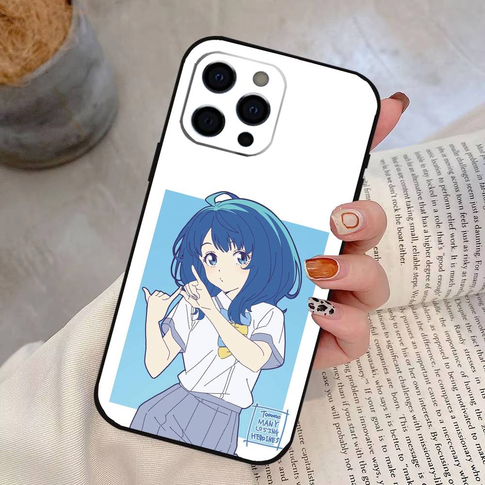 

Too Many Losing Heroines_ Anna Yanami Phone Case For iPhone 17, 16,15,14,13,12,11 Plus,Pro Max, Others Soft Black Cover iPhone17Pro
