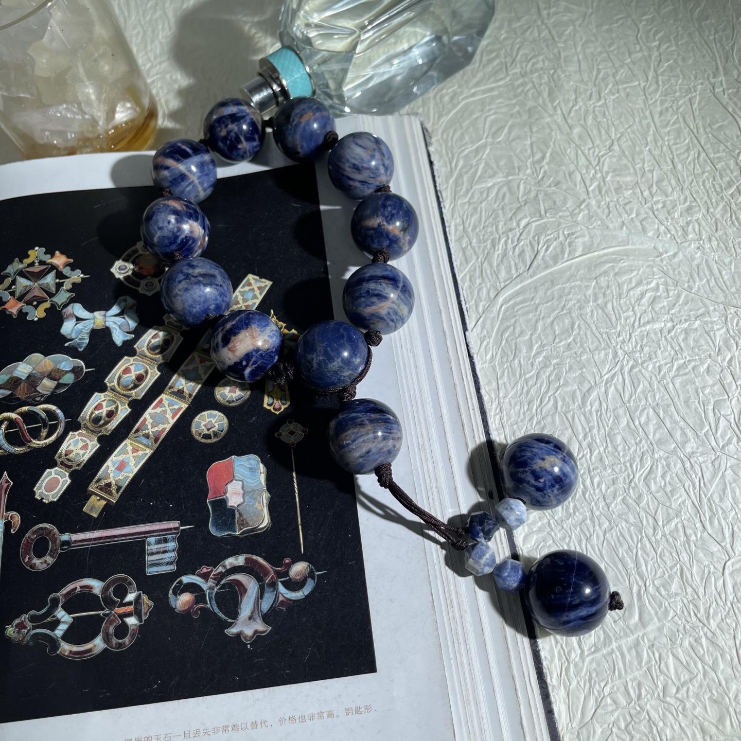 Средневековый натуральный камень, четырехцветный, изысканный, китайский дзен, нежный, ретро, ручное плетение, набор Handheld