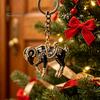 Animal Lover Keychain Acrylic Black Sheep Keyhcain, Goat Shaped Car Key Ring Pendant, Backpack Handbag Charm Hanging Decoration