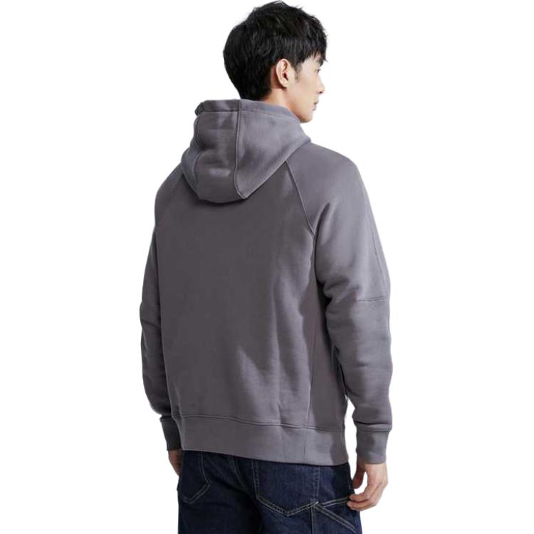 Calvin Klein Minimalist Series Unisex Printed Hoodie Unisex hoodies Titanium-Purple Gray 40960ST