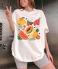 Tropical Fruit Tee, Vibrant Fruit Medley Shirt, Pineapple Watermelon Papaya Mango T-Shirt, Summer Vacation Tee