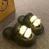 Cartoon Lighting Panda Slippers 3D Animal Panda Slides Sandals Outer Wear Shoes  Summer Beach