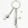 Sports Fan Keychain Tennis and Racket Charm Tennis Accessory Tennis Keyring Alloy Texture Suitable for Everyday Use