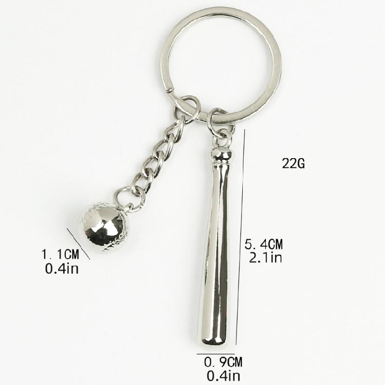 Sports Fan Keychain Tennis and Racket Charm Tennis Accessory Tennis Keyring Alloy Texture Suitable for Everyday Use