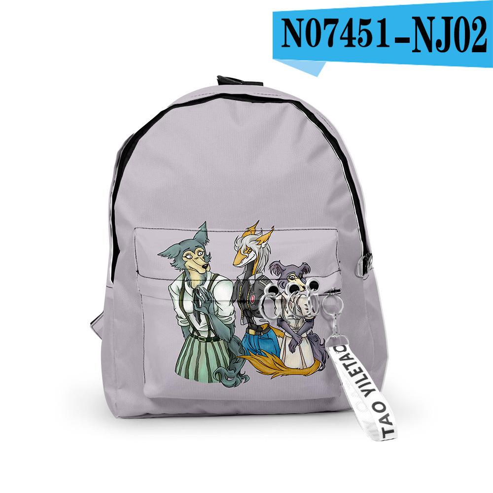 Classic Novelty Animal Rhapsody Backpacks Boys/Girls School Bags 3D Print Keychains Oxford Waterproof Cute Small Backpacks