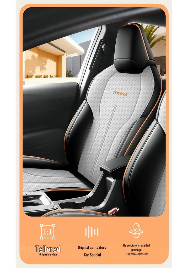 Toyota Corolla 2026 Full Surround Leather Seat Cover - All-Season Cushion