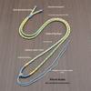 Hand-Woven Gradient Eight-Strand Necklace Cord for Jade and Agate Amulet Pendants
