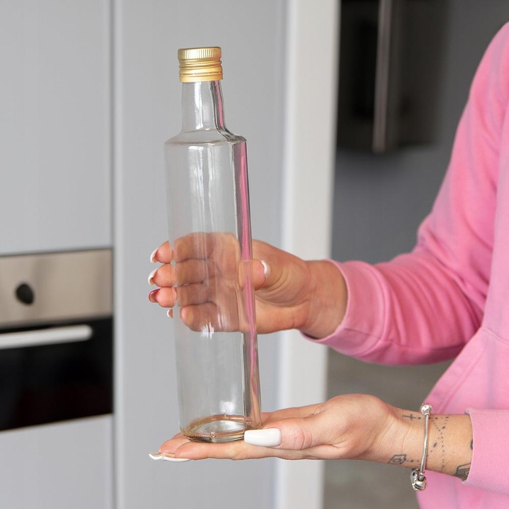 Butelka Dorica 500Ml Bezbarwna Na Oliwę Nalewki Ocet Sok Syrop 0,5L