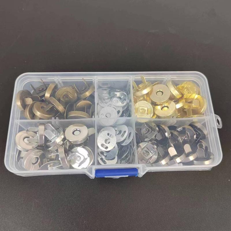 Magnetic Snap Fasteners Clasps Buttons Handbag Purse Wallet Craft Bags Parts Accessories Adsorption Buckle 14mm