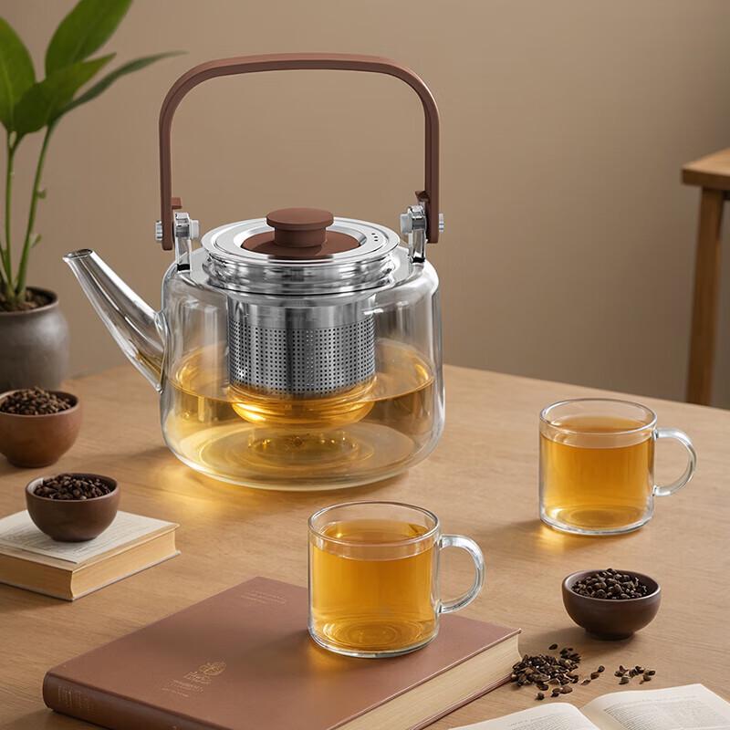 DESLON 650ml High Borosilicate Glass Multifunctional Tea Kettle