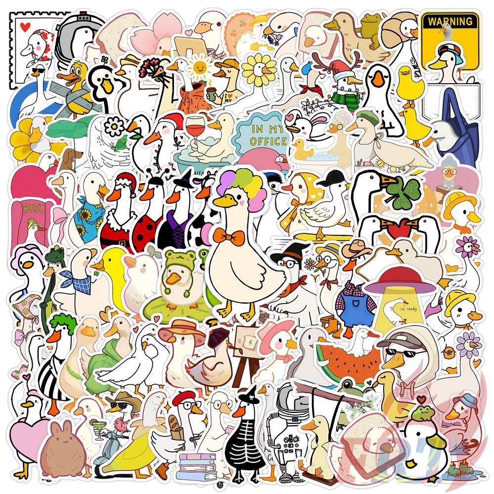 135Pcs/Set Q Funny Goose & Duck Mini Diary Manual Stickers DIY Scrapbooks Album Decor Decals Stickers
