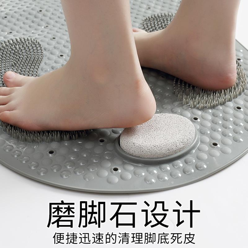 New style PVC toilet bathroom non-slip mat household bathroom grind stone floor mat shower room massage foot mat