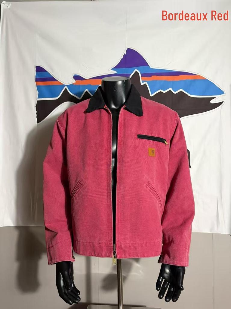 Carhartt J97 American Detroit Sliten Kanvas Dragkedjejacka