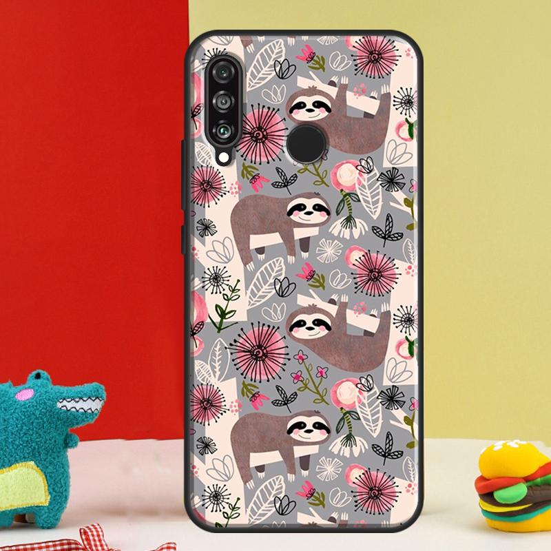Sloth Cute Animal For Huawei Nova 9 10 SE 12i 12s 11i 5T Y91 Y90 Y60 Y70 Y72 Y61 P60 Pro P20 P30 P40 Lite Case
