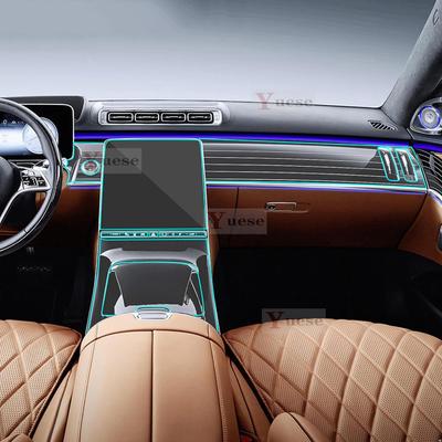 For Mercedes Benz S Class W223 -2025 Maybach  Interior Thin Film Transparent TPU Protective Film Anti-Scratch Sticker
