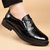 Fashion 2025 Spring New Designer Leather Shoes for Men Solid Color Fashion Casual Platform Loafers Man High Quality Dress Shoes Male