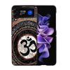 Om Symbol Meditation and Creativity Phone Case For Samsung Z Flip 7 6 5G Galaxy Z Flip4 Z Flip5 Z Flip3 Coque Black Hard PC Shel