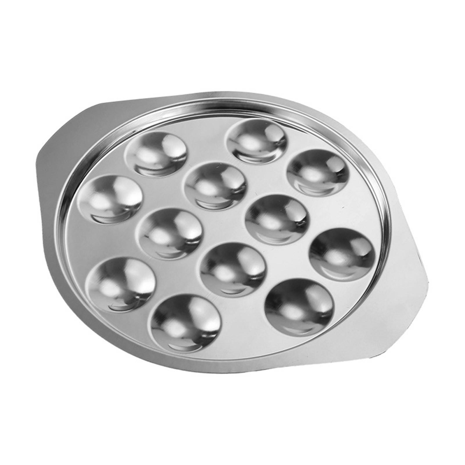 Oyster Plate Snail Pan Stainless Steel Serving Plate Pan