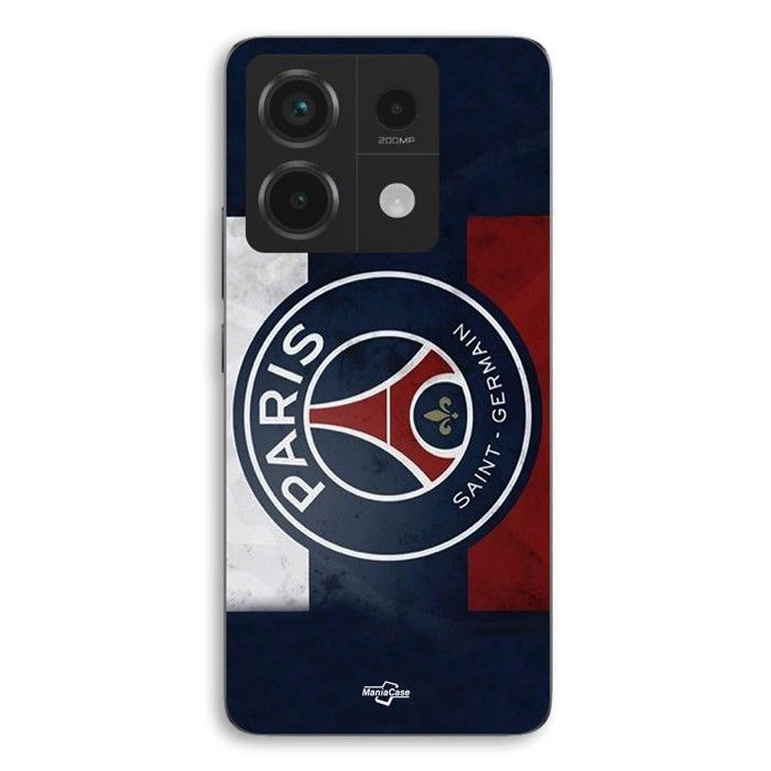 Coque de téléphone - MANIACASE - Xiaomi Redmi Note 13 Pro 5G - Silicone TPU - Drapeau PSG - Souple