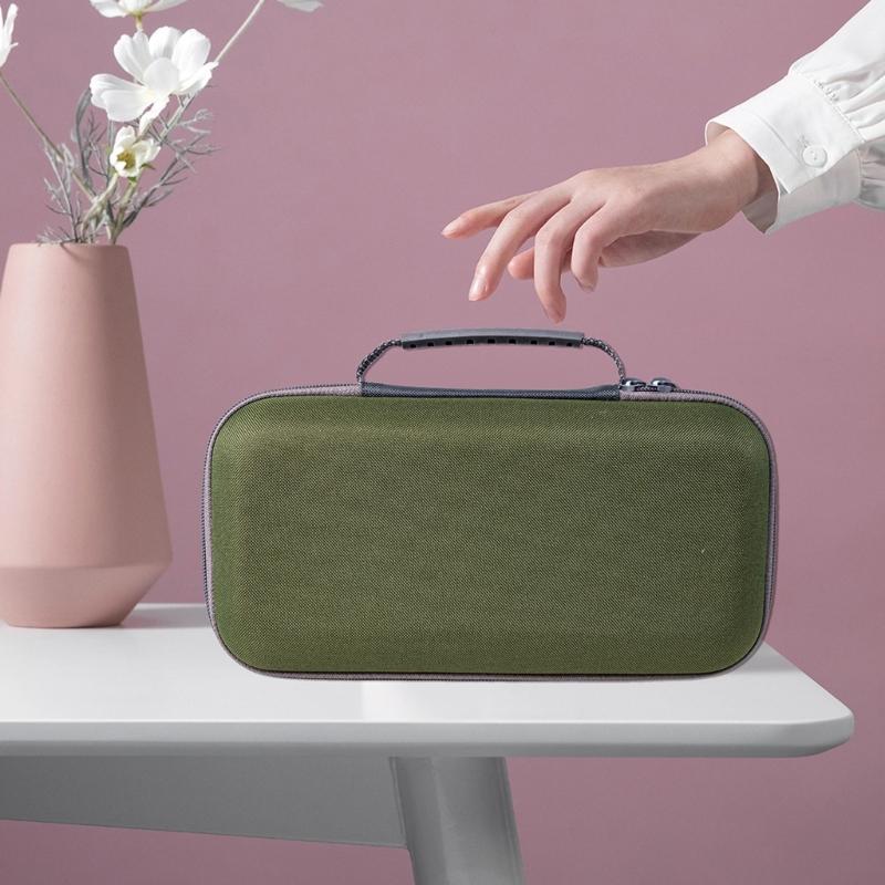 Tragbare Mikrofon-Tragetasche EVA-Schale mit weicher stoßfester Auskleidung Verstellbarer Teiler für Reisen und Auftritte