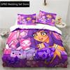 3D Cartoon Game Cute Aphmau with Wings Bedding Set Single Twin Double Queen King Cal King Size Bed Linen Set