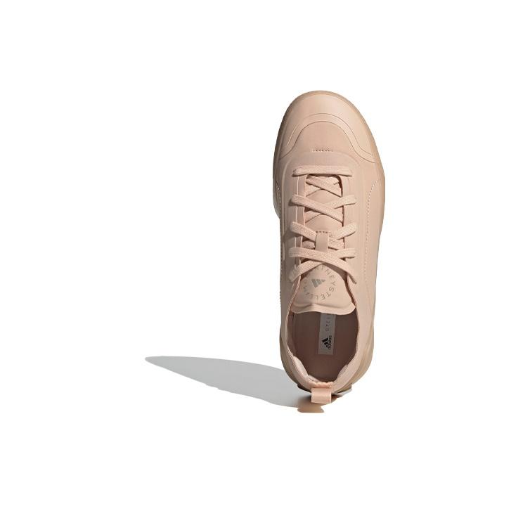 adidas Treino S Wygodne Syntetyczna Skóra Antypoślizgowe Niskie Buty do Biegania Maratonowego Damskie Trampki Różowe FW6359