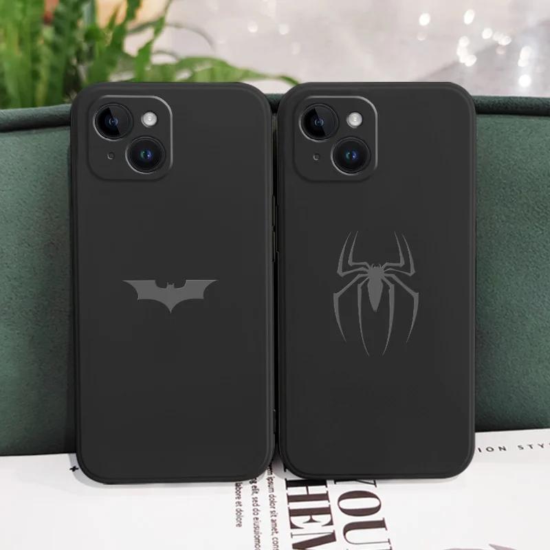 Spider Bats Phone Case For iPhone 16 15 14 13 12 11 Plus Mini Pro Max X XR XS SE2020 8 7 Phone Funda Super Hero