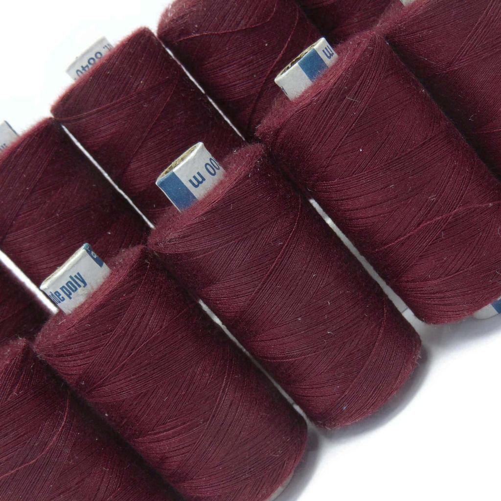 IBA Indianbeautifulart Blue Over Locking Spun 20 Pcs Quilting Sewing Wholesale Polyester Spool