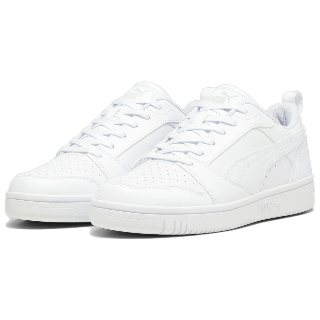 Puma Rebound V6 Low Bílé Unisex Tenisky Cool-Light-Grey 392328-03