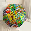 1PC Warner cartoon characters Umbrella-8-Rib Reinforced, Automatic Open, Lightweight & Durable-A50