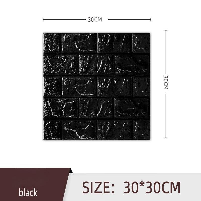 20Pcs 3D Brick Wall Panels Peel and Stick Adhesive Wallpaper for Living Room Bedroom Background Kitchen Decoration Home Decoration