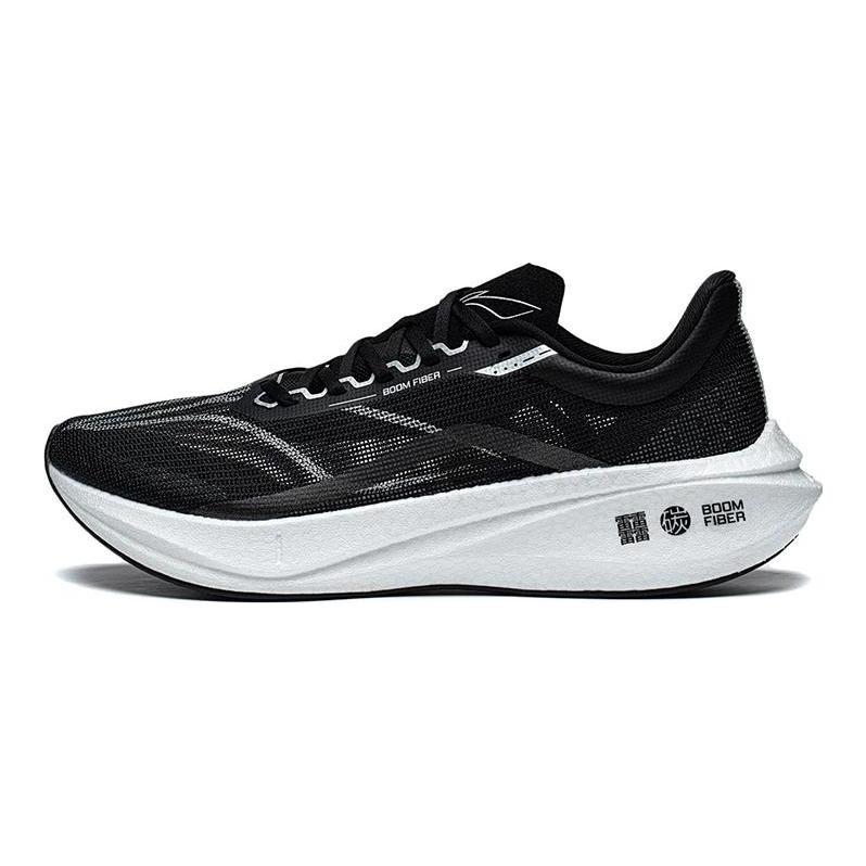 Li Ning Feidian 3 Challenger Tessuto Resistente all'Abrasione Traspirante Basse Scarpe da Corsa per Maratona da Uomo Nero ARMT037-3