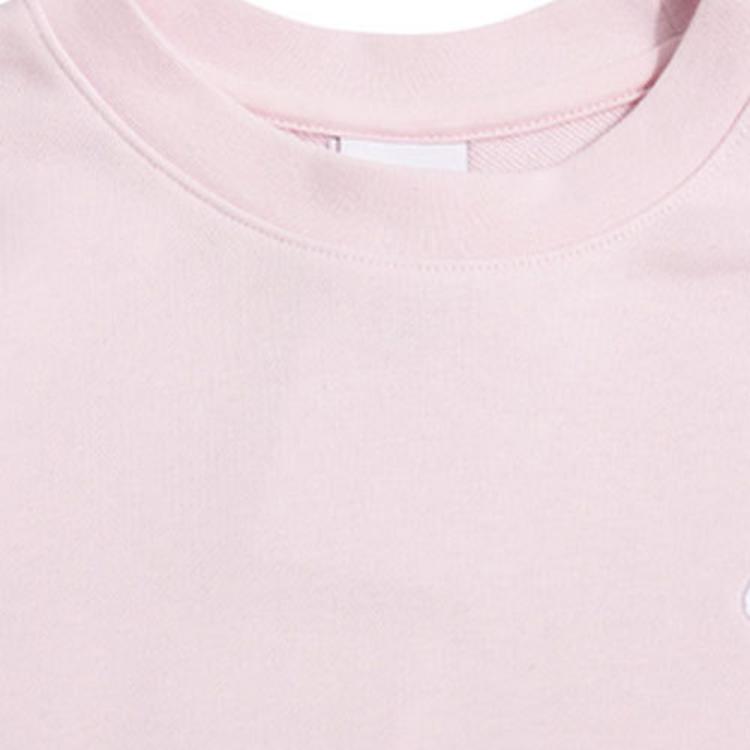 Nike Solid Color Crew Neck Pullover Sweatshirt Men Tops Pink BV2667-663