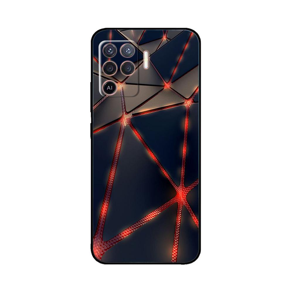 Cover per OPPO Reno 5 Lite Custodia Morbida in Silicone Fiori Bumper per OPPO Reno 5 F oppoA94 4G Custodie Reno 5 Lite Custodie per Telefono