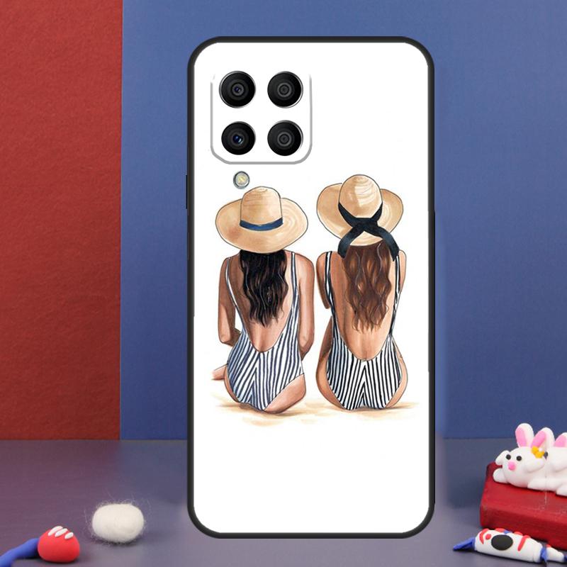Best Friends BFF Matching Case For Samsung Galaxy M13 M53 M06 M16 M31 M11 M35 M55 M15 M56 M36 M12 M32 M52 M14 M34 M54
