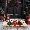 Christmas Multi Pattern Entry Floor Mat Polka Dot Snowflake Plaid Entryway Non Slip Carpet Holiday Decoration Floor Mat