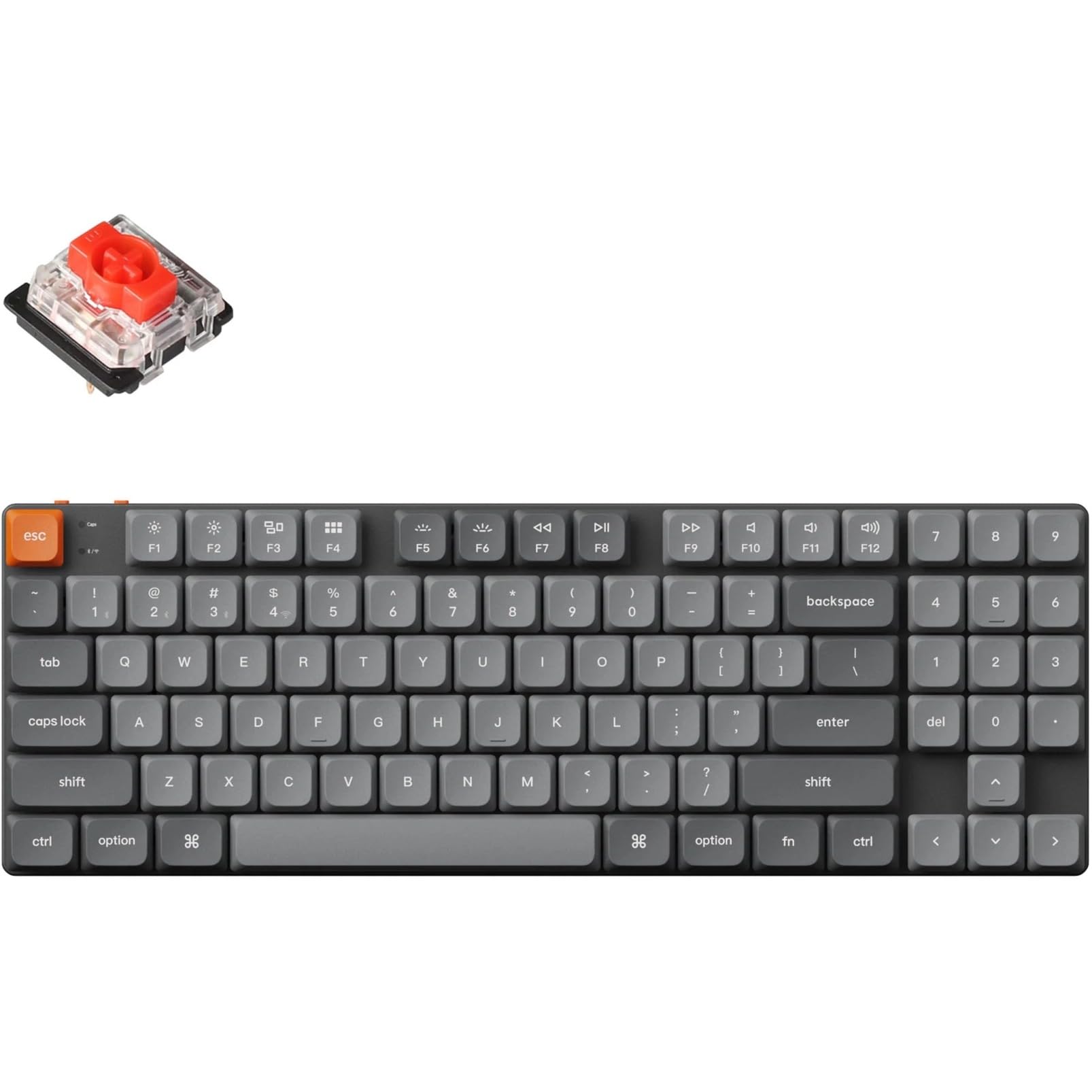 

Keychron K13 Max Сумісна Бездротова Кастомна Механічна Цифрова US RGB Gateron Механічна Сумісна з та Linux Gateron Механічні Червоні Перемикачі