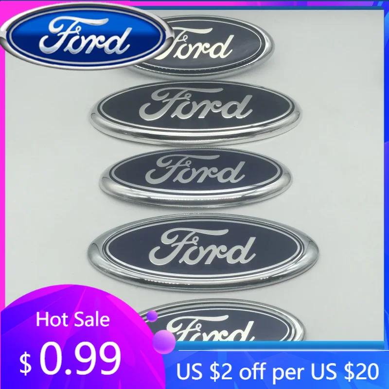 Nová 2026 Samolepka na auto Ford 2025 Horká 1ks 3D modrá pro ford Přední kapota motoru zadní nárazník kufru volant auta
