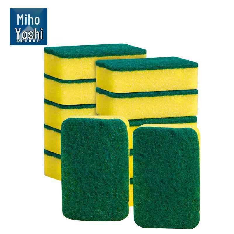 Mei Hui Ji Jia High-Density Sponge Scouring Pads, 12-Count