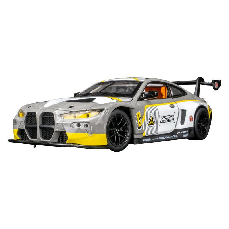 Simulation M4 GT3 Alloy Sports Car Car Model Sound And Light Can Open The Door Children's Toy Car Gift