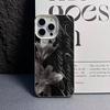 Black Lily Flower Pattern Phone Case For IPhone 17 16 E 15 14 13 12 11 Pro Max  17 Air 14 16 Plus Soft Silicone Shockproof Cover