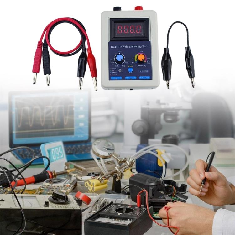 1 Set IGBT Testing Meter 0-3800V Adjustable Current & Voltage Tester with Clip Testing Cable for MOS/LED/MOVs Testing